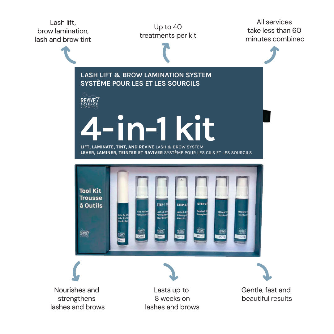Revive7 Professional 4-in-1 Kit: Lash Lift, Brow Lamination, Tint & Revive- LASHFOREVER CANADA