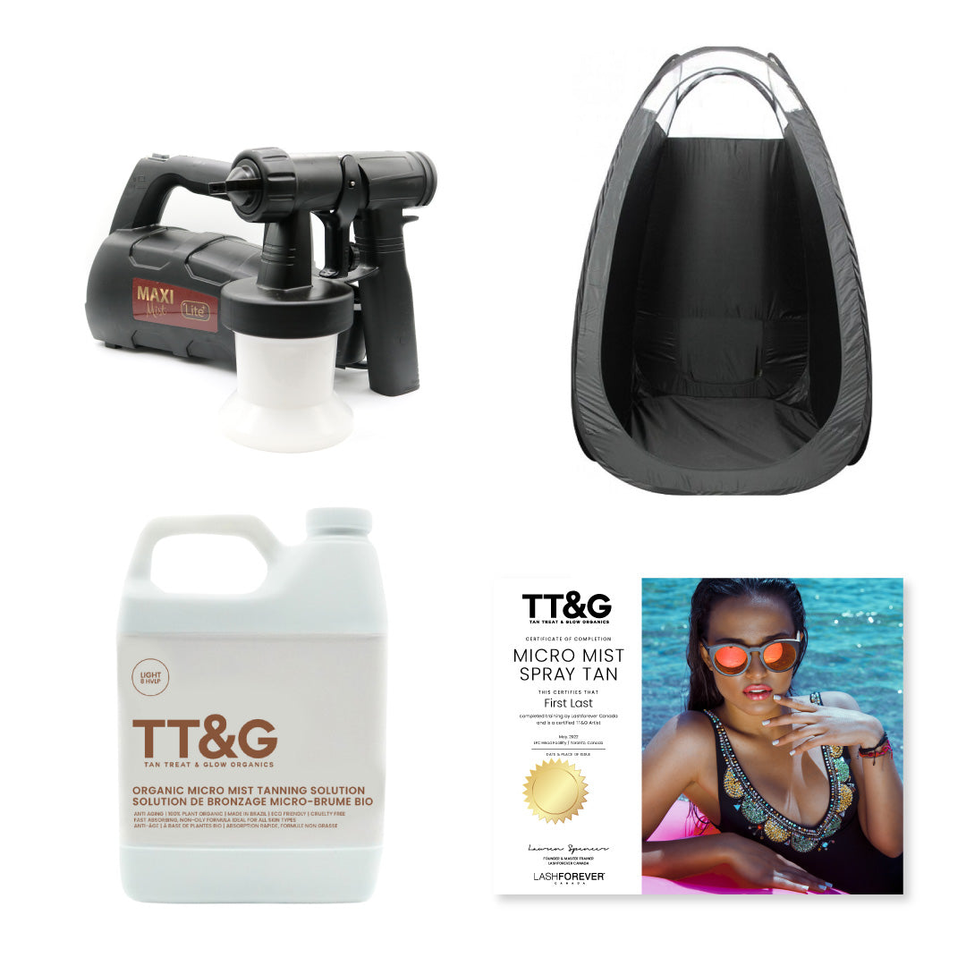 TT&G Organic Mist Spray Tanning Online Course-Online Course LASHFOREVER CANADA