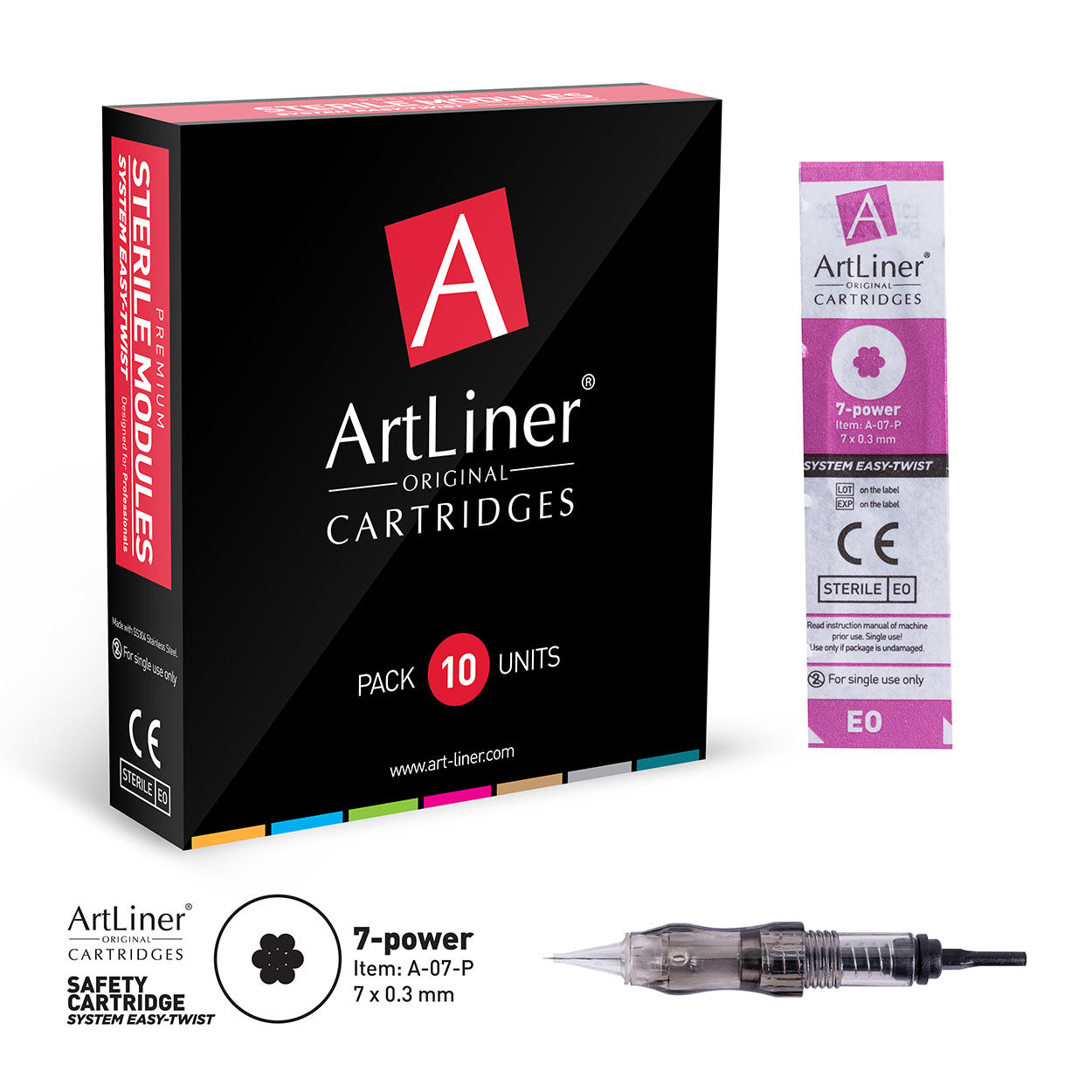 Artliner Needle "Easy-Twist" Blackline Edition (pack of 10)-Artliner Needle Cartridges LASHFOREVER CANADA