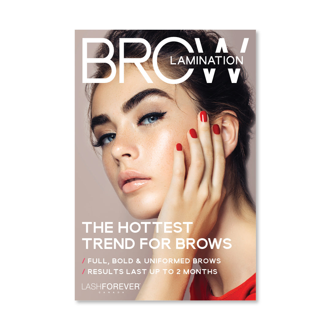 Brow Lamination - 12x18 Promotional Poster-Marketing Materials LASHFOREVER CANADA
