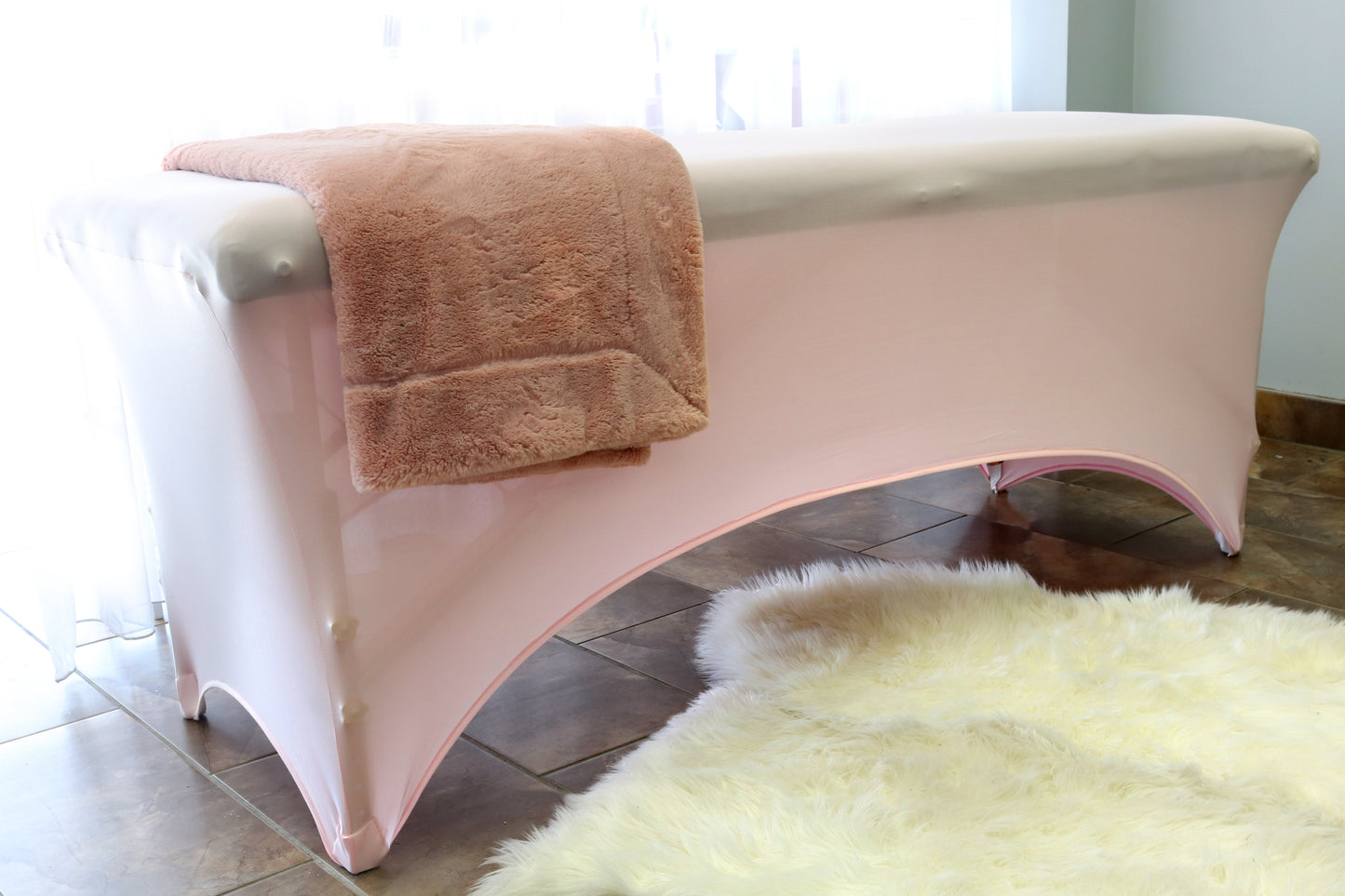 Coloured Bed Slip Cover-Decor & Accessories LASHFOREVER CANADA