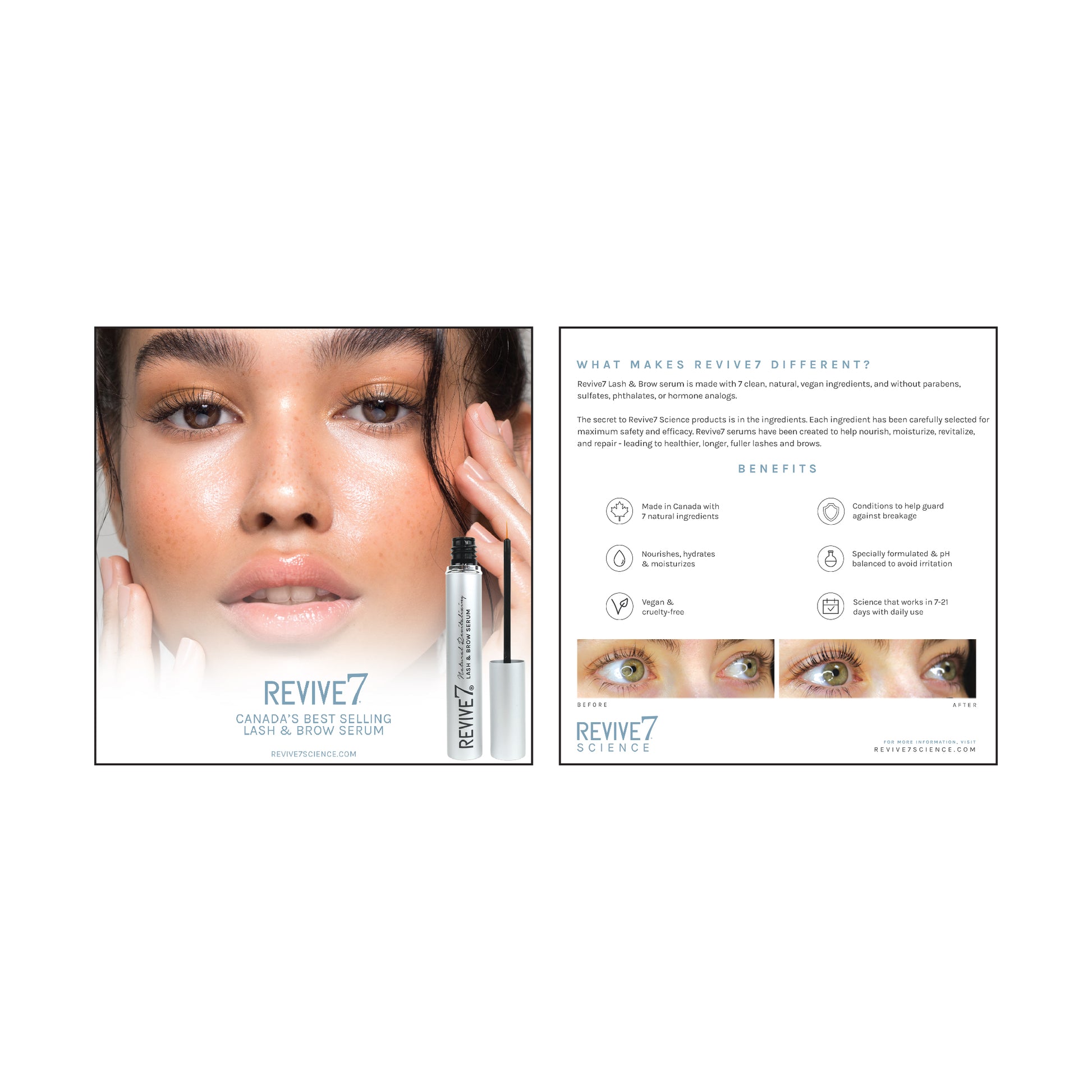 Revive7 Lash Serum – Display Stand & Marketing Material-Revive 7 LASHFOREVER CANADA