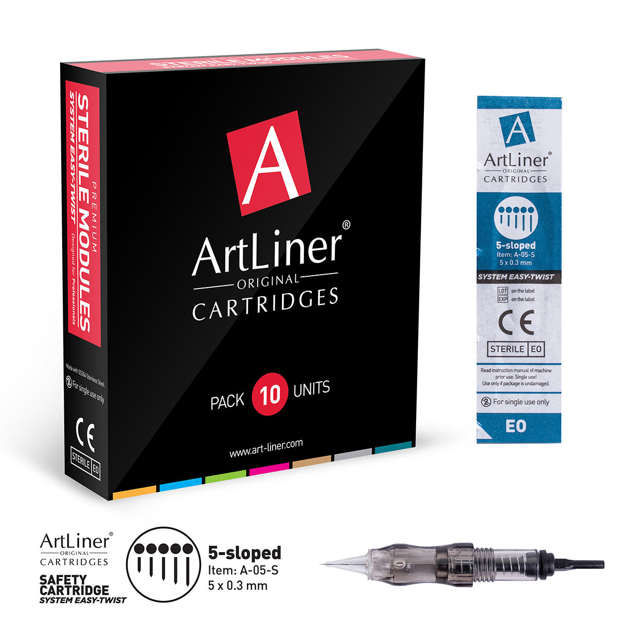 Almost Perfect Artliner Needle "Easy-Twist" Blackline Edition (pack of 10)-Artliner Needle Cartridges LASHFOREVER CANADA