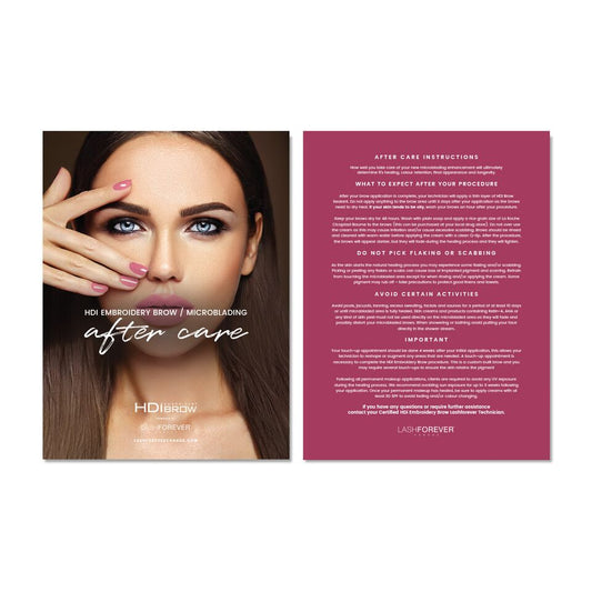 HDi Brow Microblading After Care Postcard - DIGITAL DOWNLOAD